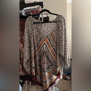 Pancho-style top size Free 2 Luv size 3x